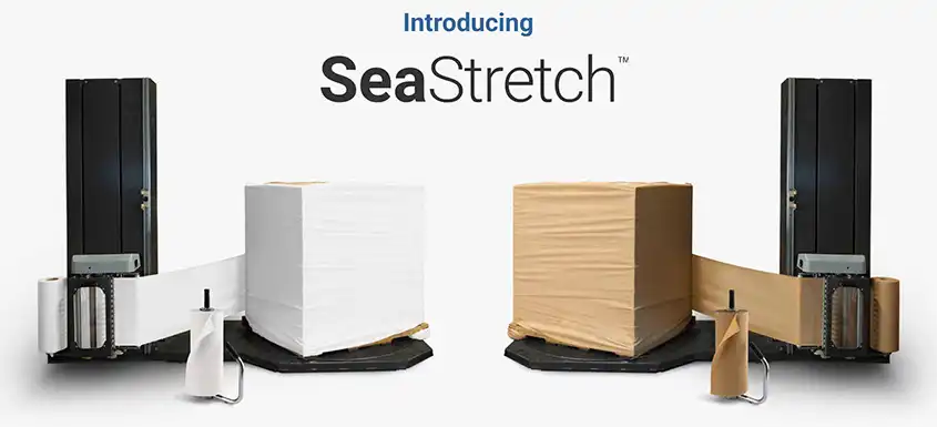 SeaStretch : une alternative aux emballages plastiques pour palettes