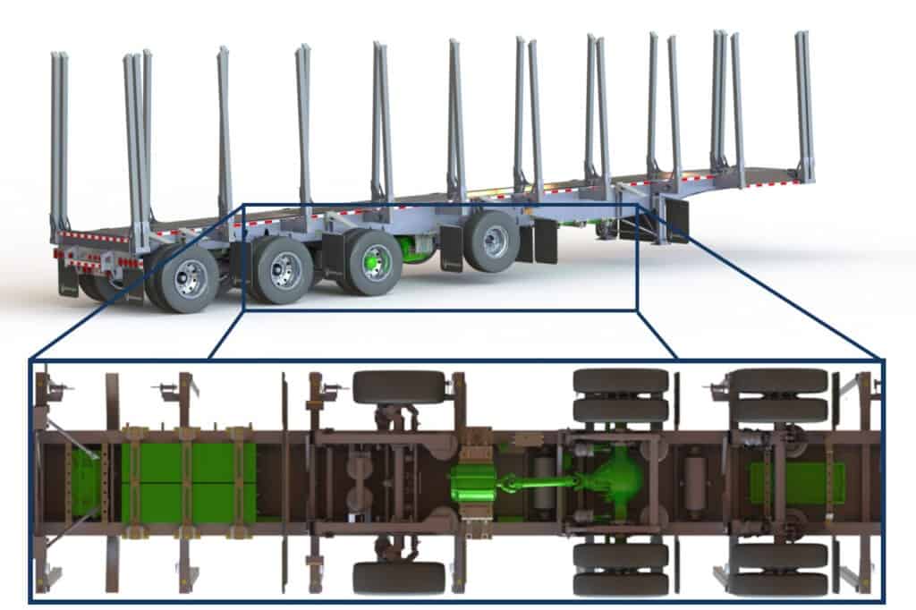 Electrified Log Trailer