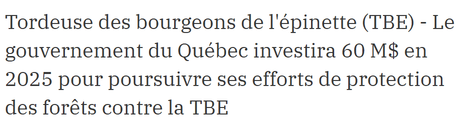 17,8 M$ de plus contre la TBE