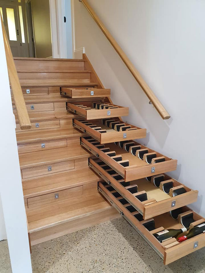 Both Staircase & Wine Cellar